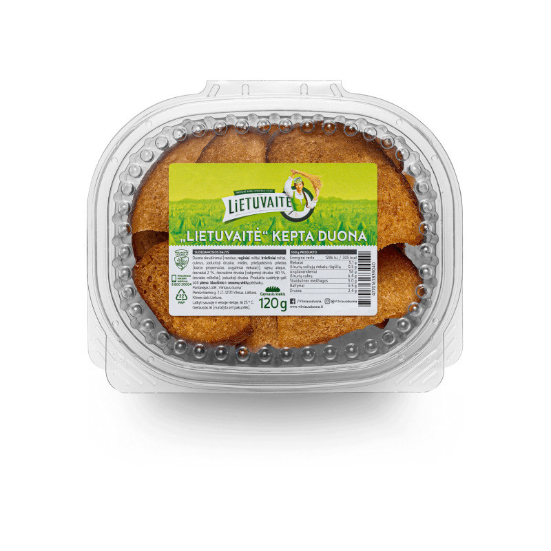 Kepta duona LIETUVAITĖ, 120 g