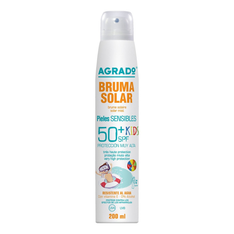 Apsauginė vaikų kūno migla nuo saulės AGRADO BRUMA SOLAR SPF50, 200 ml
