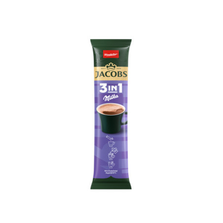 Tirpus kavos gėrimas JACOBS MILKA, 3in1, 12,4 g