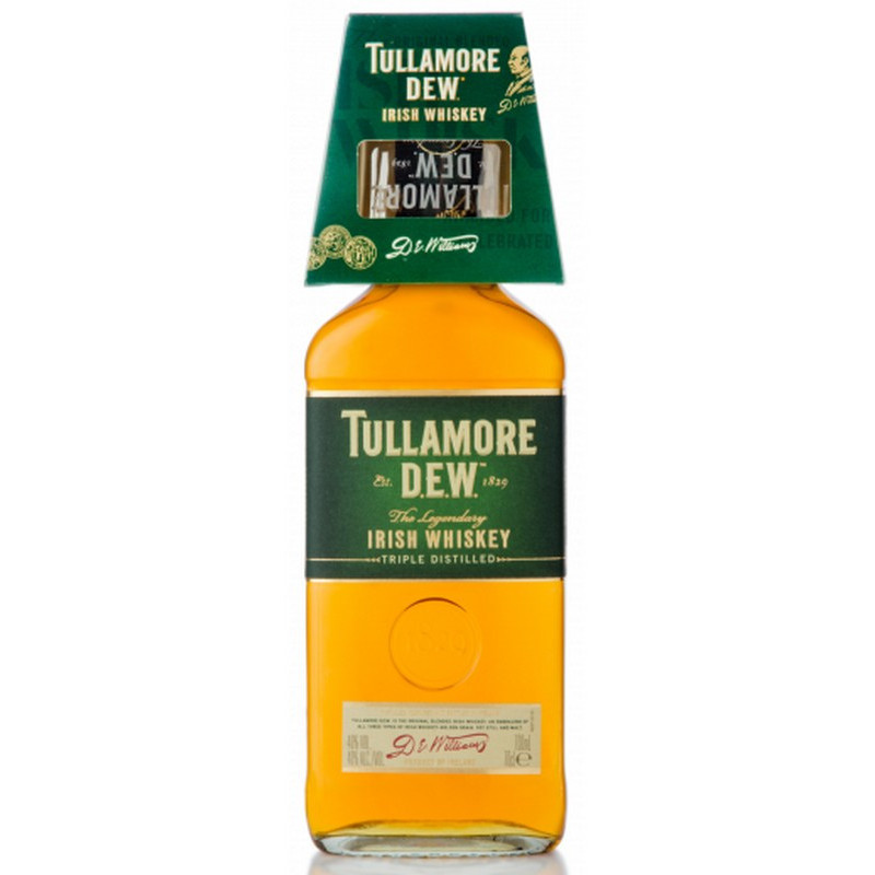 Viskis TULLAMORE DEW su stikline, 40%, 700 ml