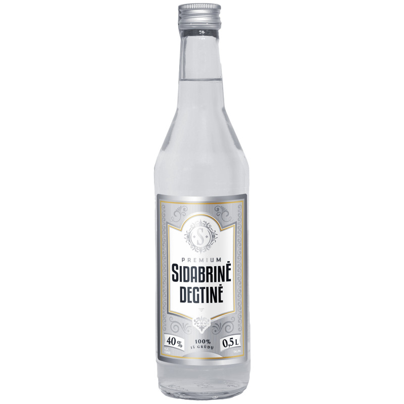 Degtinė SIDABRINĖ 40 %, 0,5 l