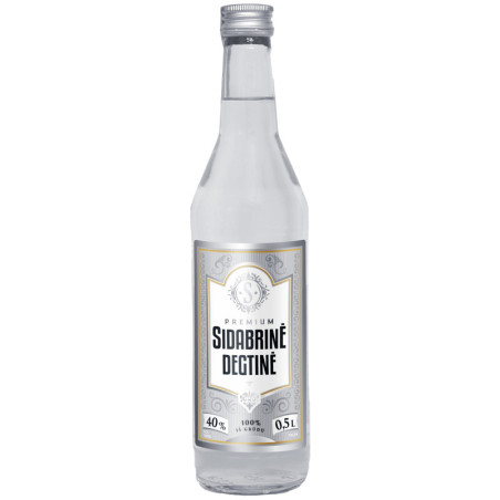 Degtinė SIDABRINĖ 40 %, 0,5 l