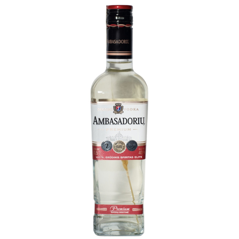 Degtinė AMBASADORIŲ PREMIUM GRANATŲ 40%, 0,5l