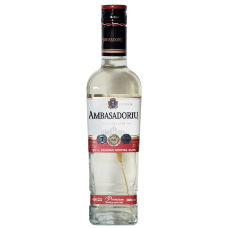 Degtinė AMBASADORIŲ PREMIUM GRANATŲ 40%, 0,5l