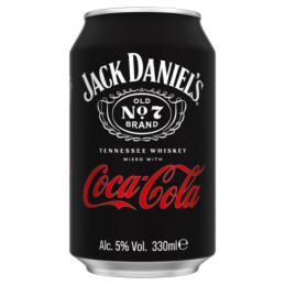 Alk. kokt. JACK DANIELS ir COCA COLA, 5 %, 330 ml