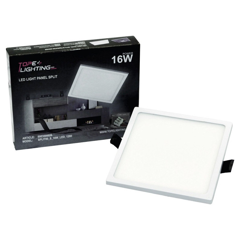 Įmontuojamas šviestuvas Tope Split, 16W, 4000°K, LED, baltas Įmontuojamas šviestuvas Tope Split, 16W, 4000°K, LED, baltas
