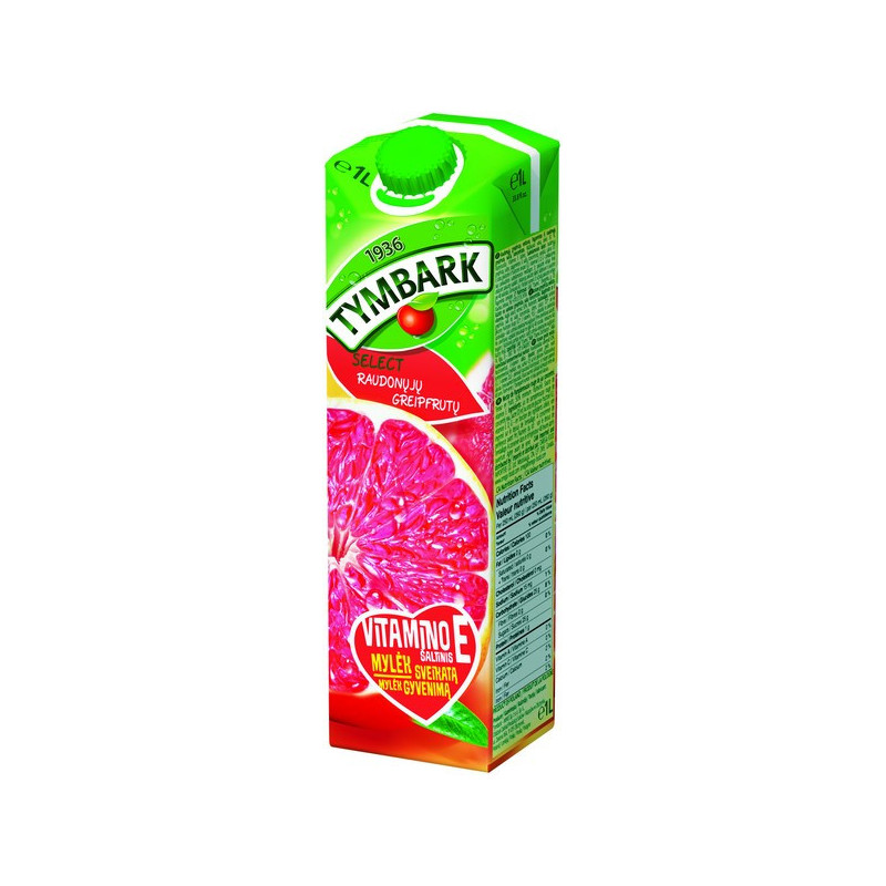 Raudonųjų greipfrutų nektaras TYMBARK SELECT, 50 %, 1 l