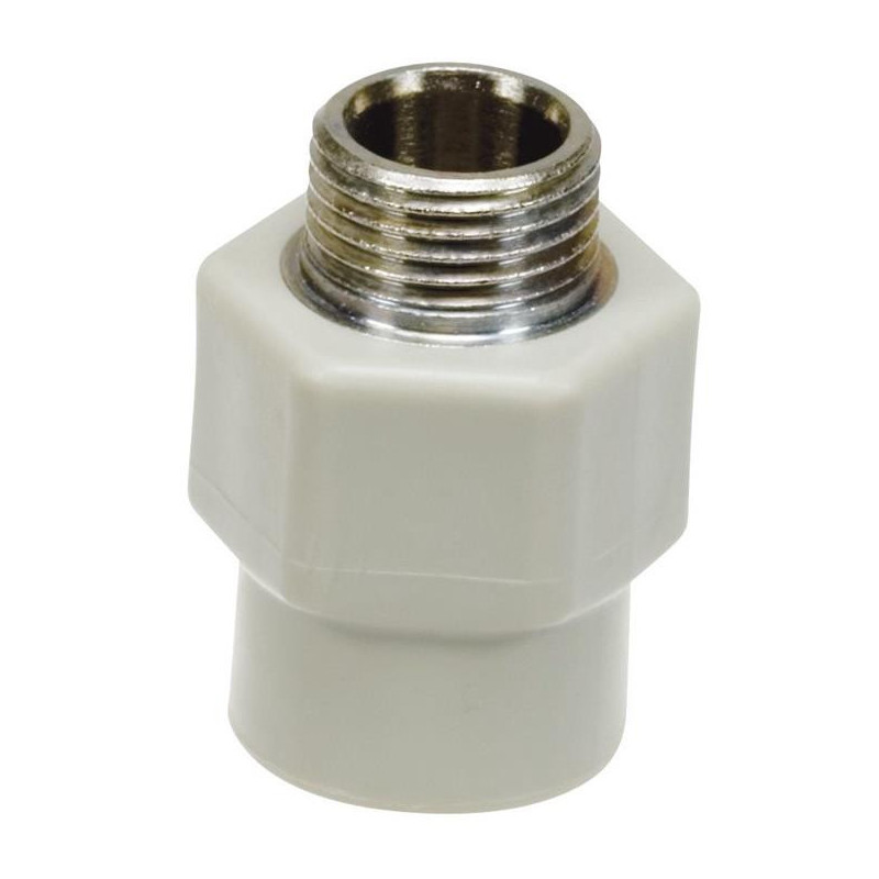 Tarpmovė 23.2520A PPR, 25 mmx1/2" metal. išor. sriegis Tarpmovė 23.2520A PPR, 25 mmx1/2" metal. išor. sriegis