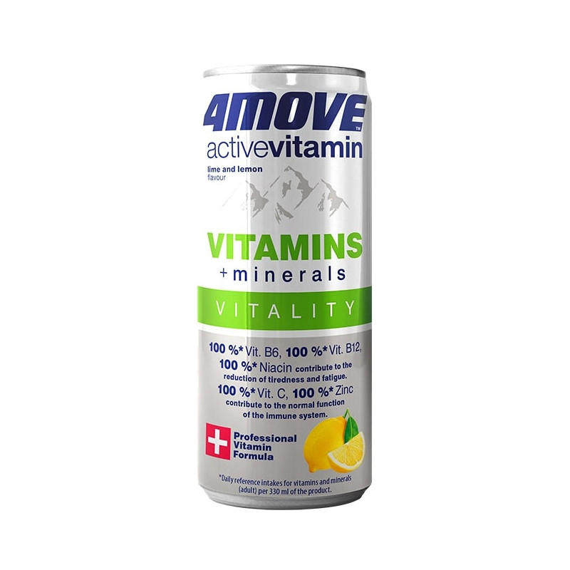 Vitamininis vanduo 4MOVE ACTIVE VITAMIN, VITAMINS + MINERALS, 330 ml