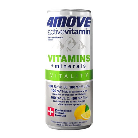 Vitamininis vanduo 4MOVE ACTIVE VITAMIN, VITAMINS + MINERALS, 330 ml