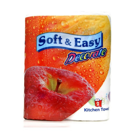 Pop. rankšluosčiai SOFT & EASY, kvep., 2 vnt