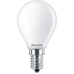 LED lemputė Philips P45, 4.3W, E14, 2700K, 470lm, matinė