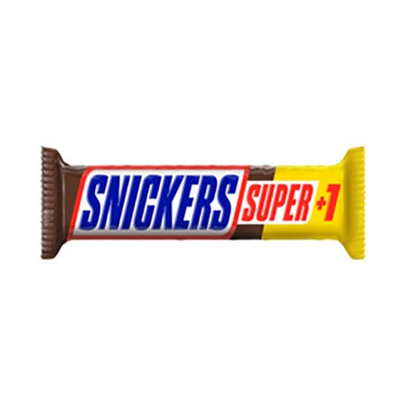 Šokoladinis batonėlis SNICKERS SUPER +1, 112,5 g