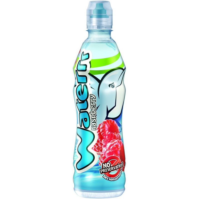 Negazuotas aviečių skonio gėrimas KUBUŠ WATERRR, 500 ml