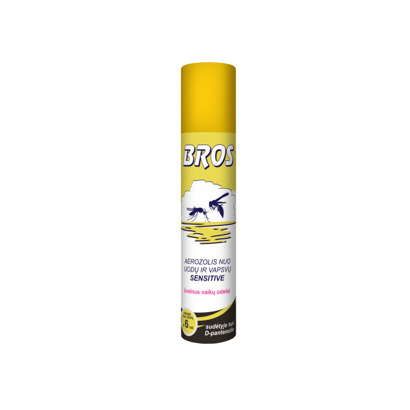 Aerozolis nuo uodų ir vapsvų BROS SENSITIVE, 90 ml