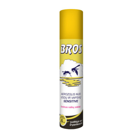 Aerozolis nuo uodų ir vapsvų BROS SENSITIVE, 90 ml