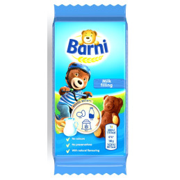 Biskvitinis pyragaitis BARNI MILK, 30 g