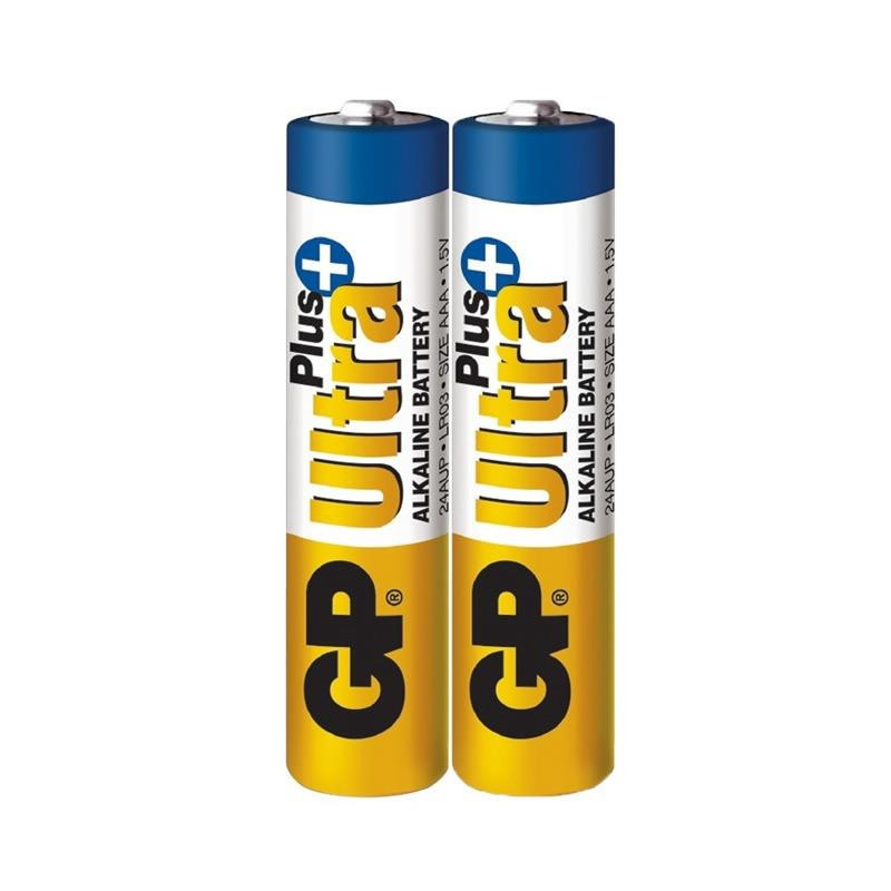 Elementai GP ULTRA+ ALKALINE AAA/LR03, 1,5V, 2 vnt. Elementai GP ULTRA+ ALKALINE AAA/LR03, 1,5V, 2 vnt.