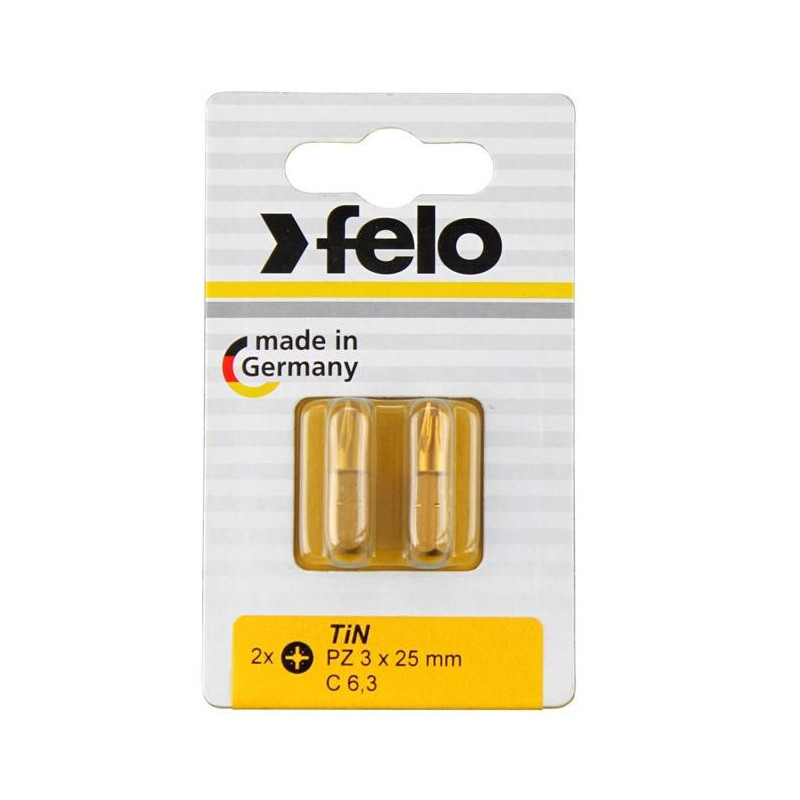 Atsuktuvų antgaliai Felo PZ3, 25 mm, 2 vnt Atsuktuvų antgaliai Felo PZ3, 25 mm, 2 vnt
