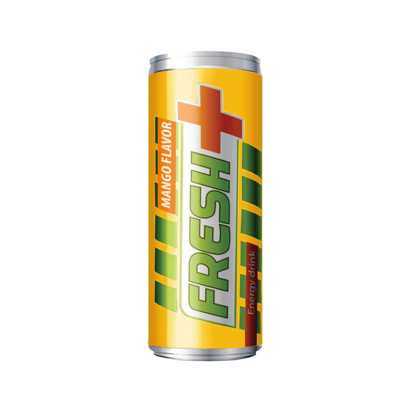 Energinis gėrimas FRESH +, mangų skonio, 250 ml