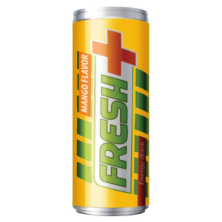 Energinis gėrimas FRESH +, mangų skonio, 250 ml
