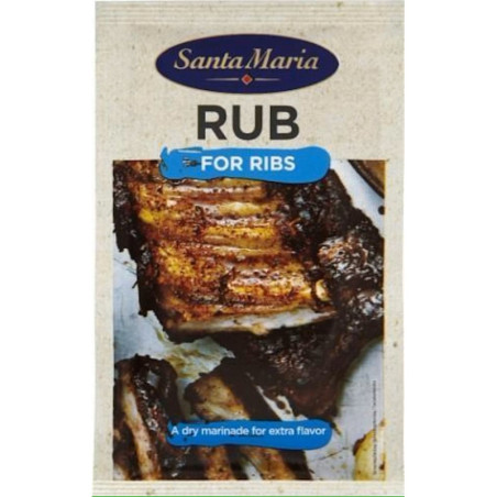 Priesk. mišinys šonk. marinuoti, SANTA MARIA BBQ RUB Ribs, 30g