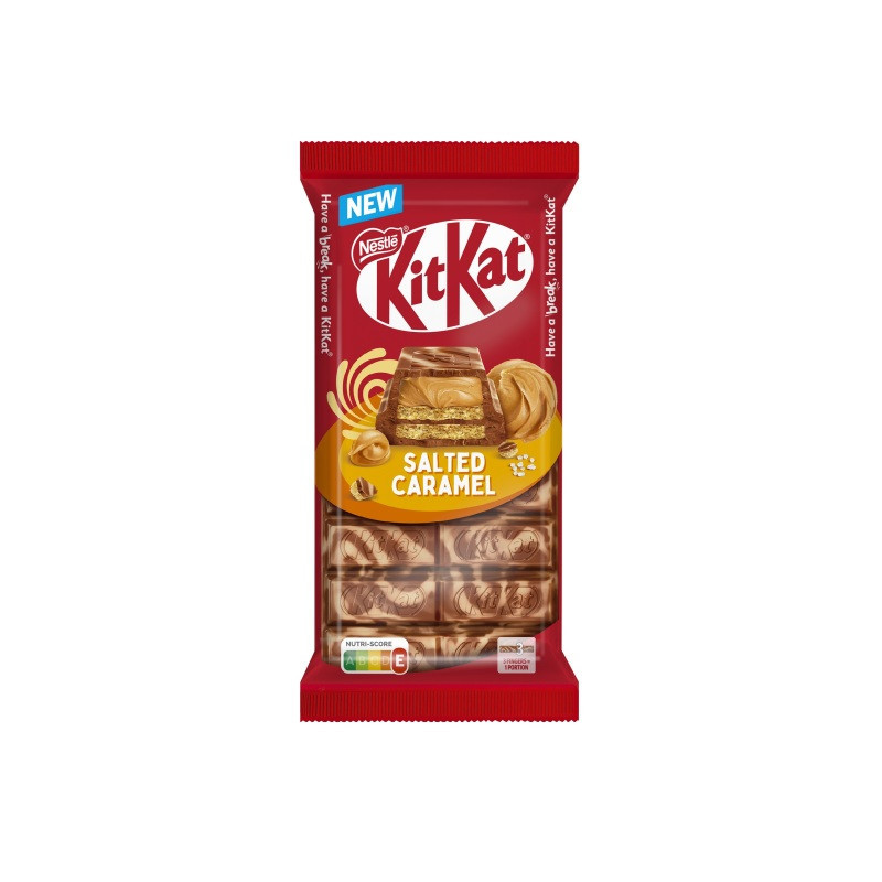 Pieninis šokoladas NESTLE KIT KAT su sūr. karamel. įd., 99 g