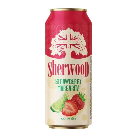 Alaus kokteilis SHERWOOD STRAWBERRY MARGARITA, 4,5 %, 500 ml