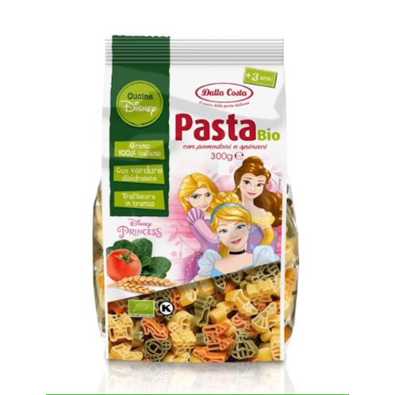 Ekol. makaronai DALLA COSTA, Princess, vaikams, sp. 300 g