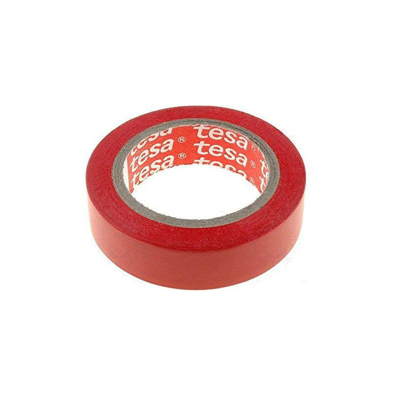 Izoliacinė juosta Tesaflex 53988, raudona, 15 mm x 10 m Izoliacinė juosta Tesaflex 53988, raudona, 15 mm x 10 m