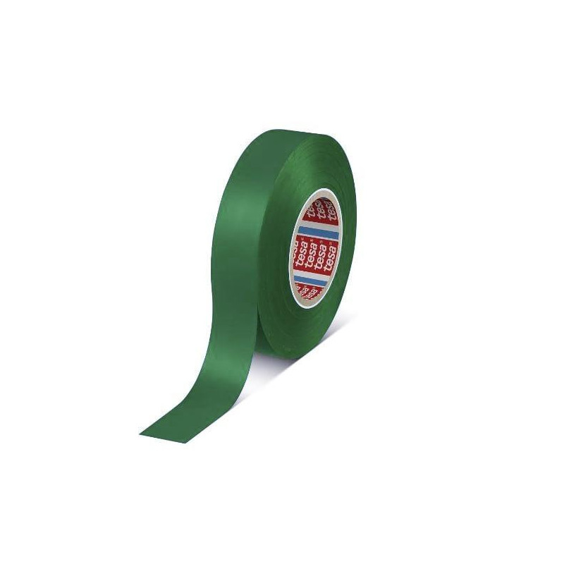Izoliacinė juosta Tesa Premium, žalia, 19 mm x 33 m Izoliacinė juosta Tesa Premium, žalia, 19 mm x 33 m
