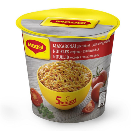 Makaronai grietinėlės - pomidorų padaže MAGGI 5MT, 62 g