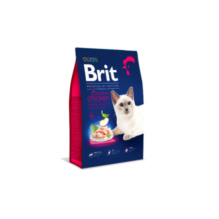 Sausas kačių ėdalas BRIT PREMIUM sterilizuotiems, 1,5 kg