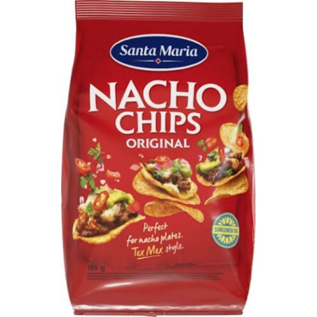 Kukurūzų traškučiai SANTA MARIA, Nacho, 185 g