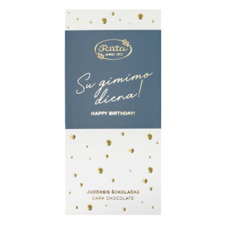Juodasis šokoladas SU GIMIMO DIENA!, 70 g