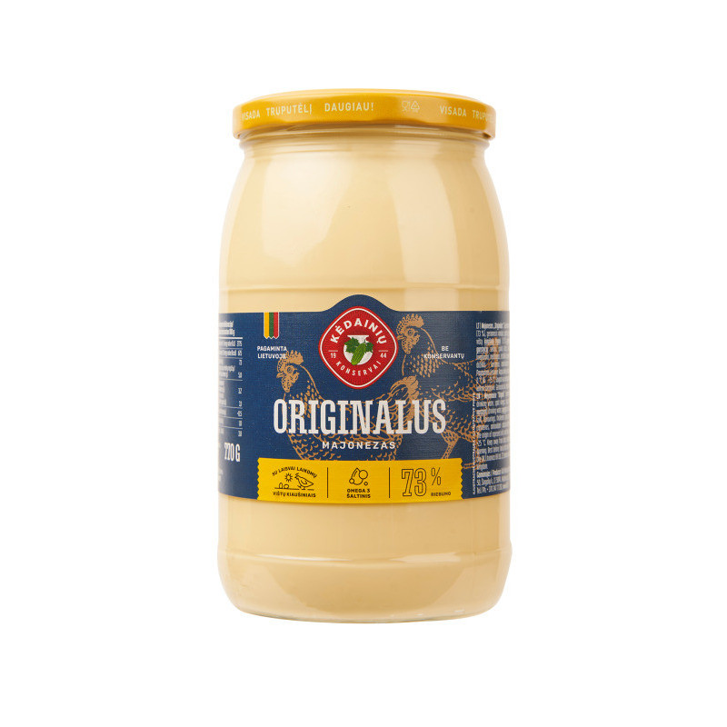 Majonezas LIETUVIŠKAS, originalus, 73% rieb., 770 g
