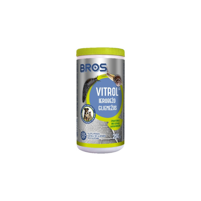 Priemonė nuo šliužų ir sraigių BROS VITROL, 250 g