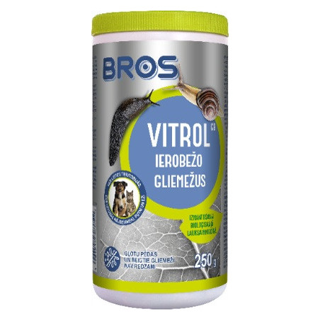 Priemonė nuo šliužų ir sraigių BROS VITROL, 250 g