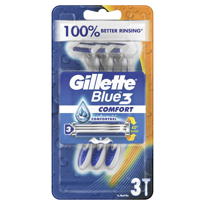 Vienkartiniai skustuvai GILLETTE Blue 3 Restage, 3 vnt.