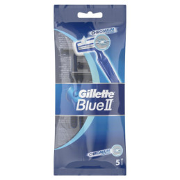 Vienkartiniai skustuvai pakelyje GILLETTE BLUE II, 5 vnt.