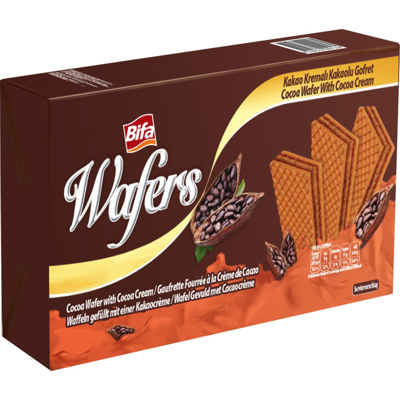 Vafliai Bifa wafers su kakavos skonio kremu, 400 g