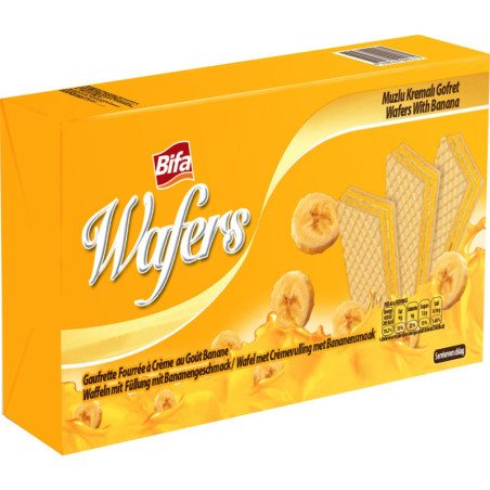 Vafliai Bifa wafers su bananų skonio kremu, 400 g