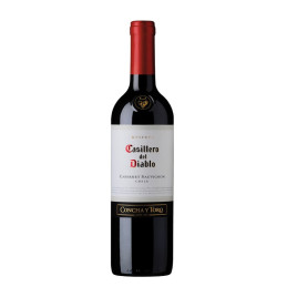 Vynas CASILLERO DEL DIABLO CAB. SAUVIGNON, 13,5%, raud., sausas, 0,75l