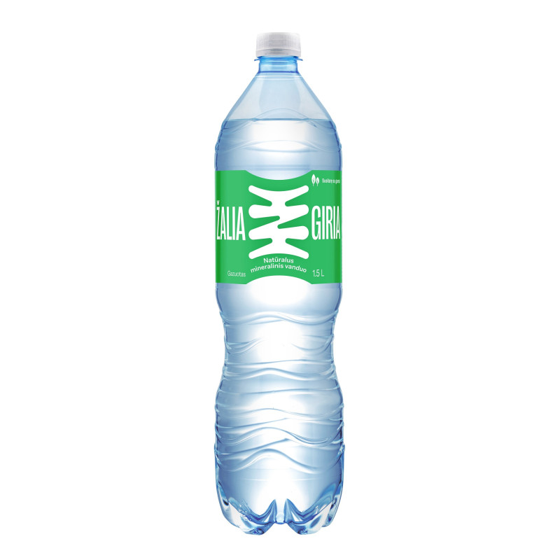 Gazuotas nat.mineralinis vanduo ŽALIA GIRIA  1,5 l