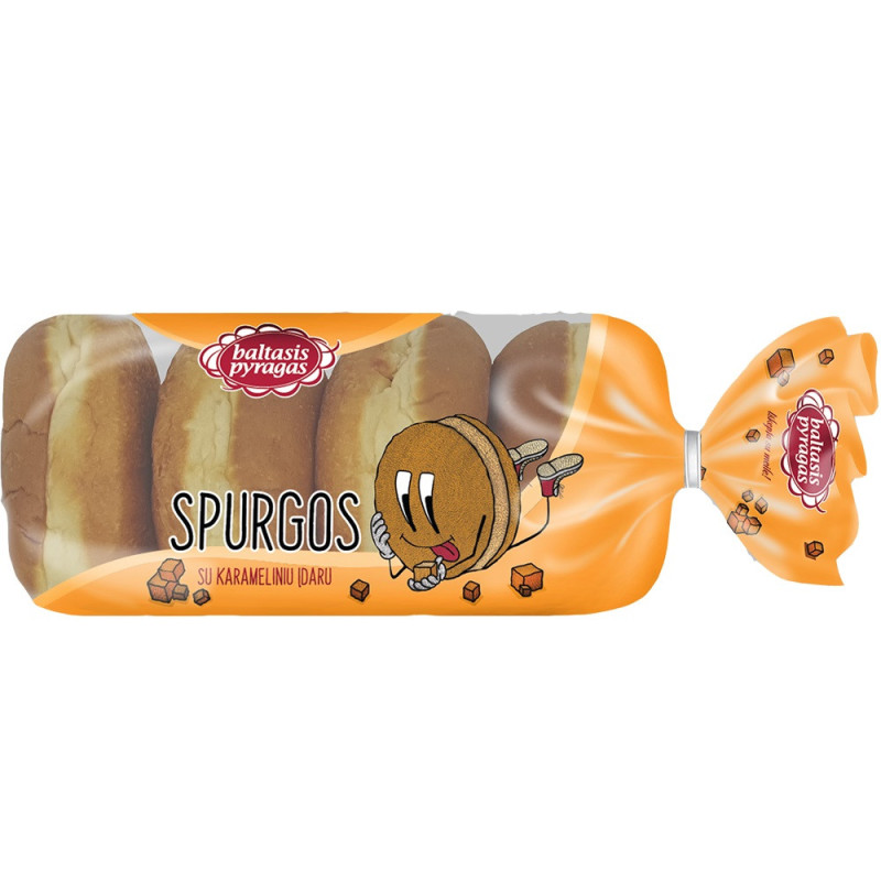 Spurgos su karameliniu įdaru, 4 x 55 g