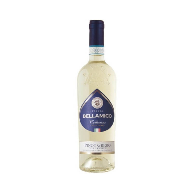 Vynas BELLAMICO PINOT GRIGIO, baltas, sausas, 12,5 %, 750 ml