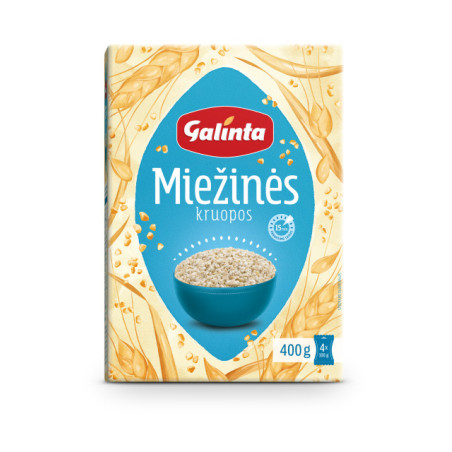 Miežinės kruopos GALINTA, 4x100g, 400 g