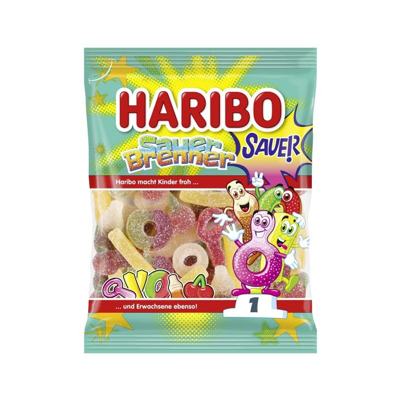 Guminukai HARIBO SAUER BRENNER, 160 g