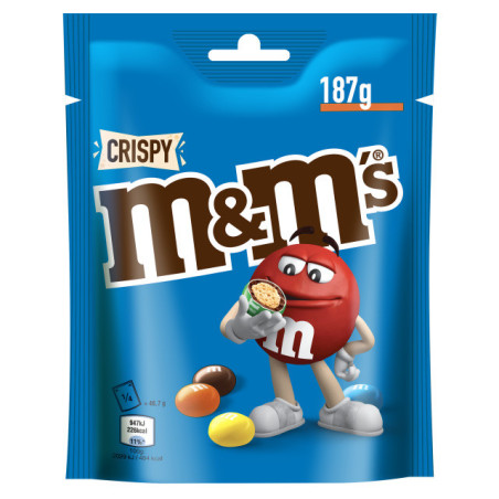 Dražė M&M'S su traškiu ryžių įdaru, 187 g