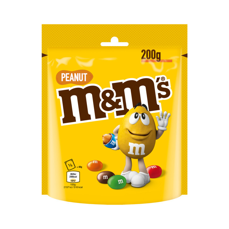Dražė M&M's, su žemės riešutais, 200 g